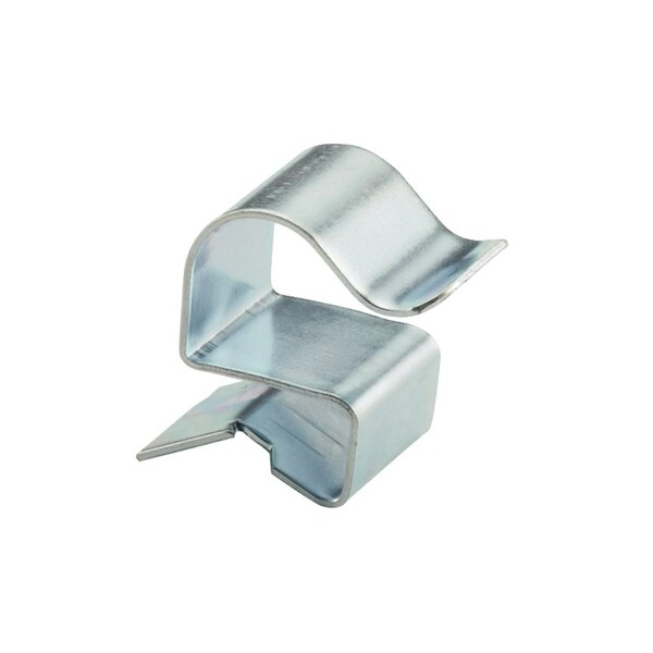 Cable Clip, High Carbon Steel, 0.56 in Bundle Dia., Silver, 100 PK